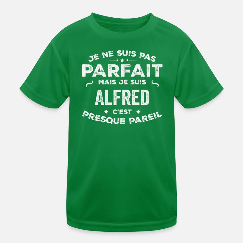 Alfred A first name, a story, a personality Kids Functional T-Shirt