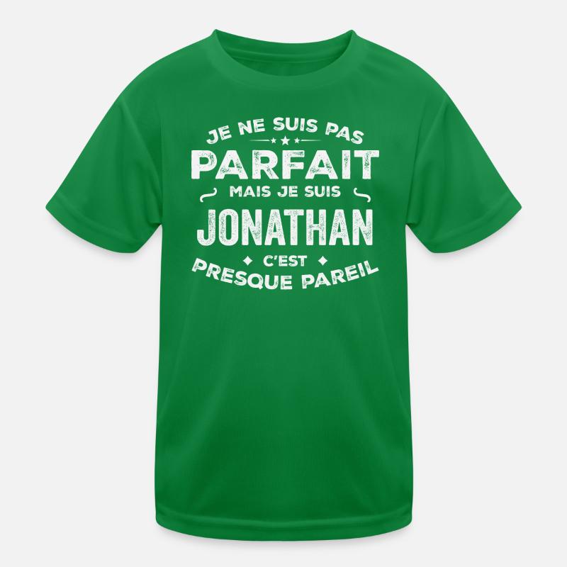 Jonathan Ein Vorname, eine Geschichte, eine Persönlichkeit Kinder Funktions-T-Shirt