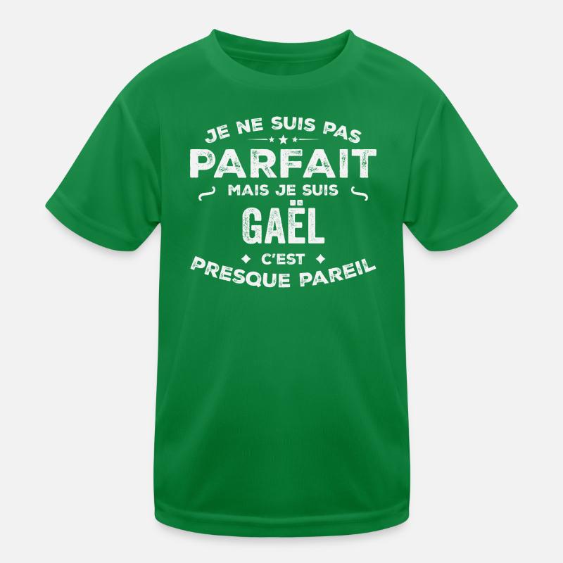 Gaël A first name, a story, a personality Kids Functional T-Shirt