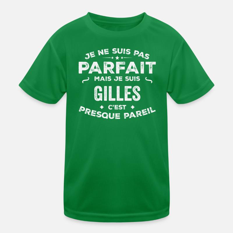 Gilles A first name, a story, a personality Kids Functional T-Shirt