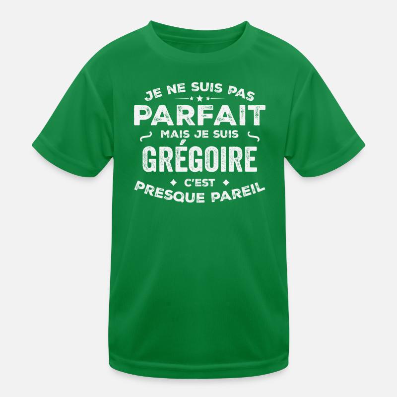 Grégoire Ein Vorname, eine Geschichte, eine Persönlichkeit Kinder Funktions-T-Shirt