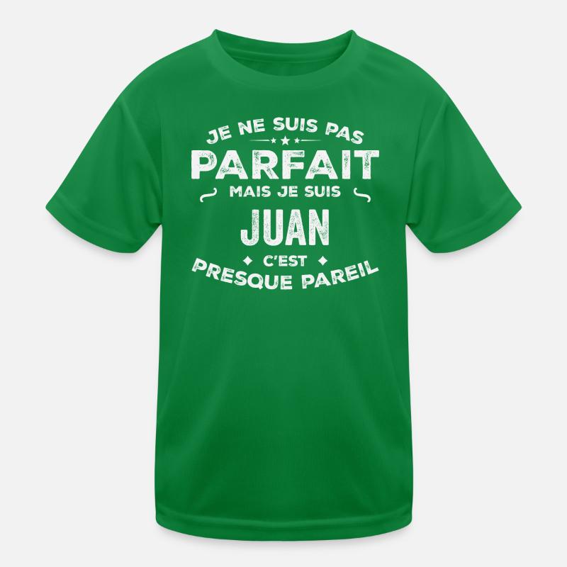 Juan A first name, a story, a personality Kids Functional T-Shirt