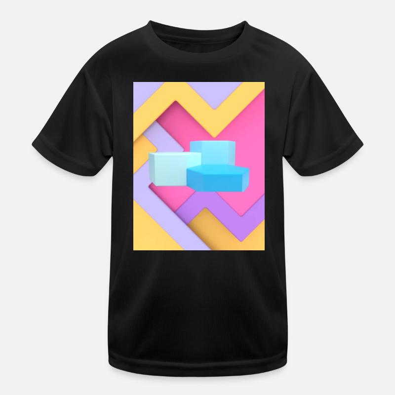 Conception de pod géométrique pastel T-shirt sport Enfant