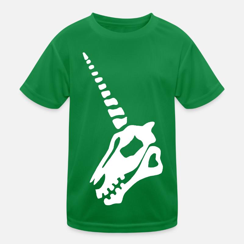 Crâne de licorne blanc T-shirt sport Enfant