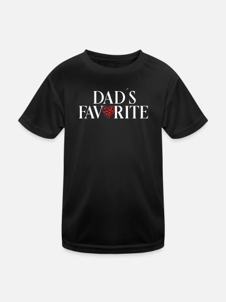 Lieblingskind_Papas_Liebling - Kids Functional T-Shirt - black
