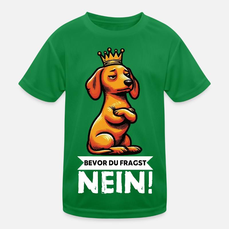 Bevor Du Fragst Dackel Dackelbesitzer Dackelhalter Kinder Funktions-T-Shirt