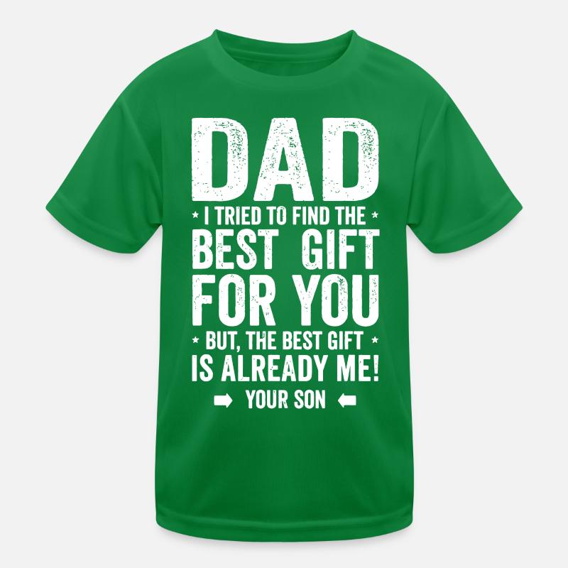 Papa Geschenk Bestes Geschenk Bin Ich Kinder Funktions-T-Shirt