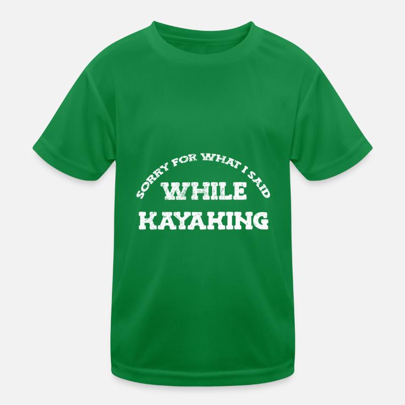Kayak Kayaking Kids Functional T-Shirt
