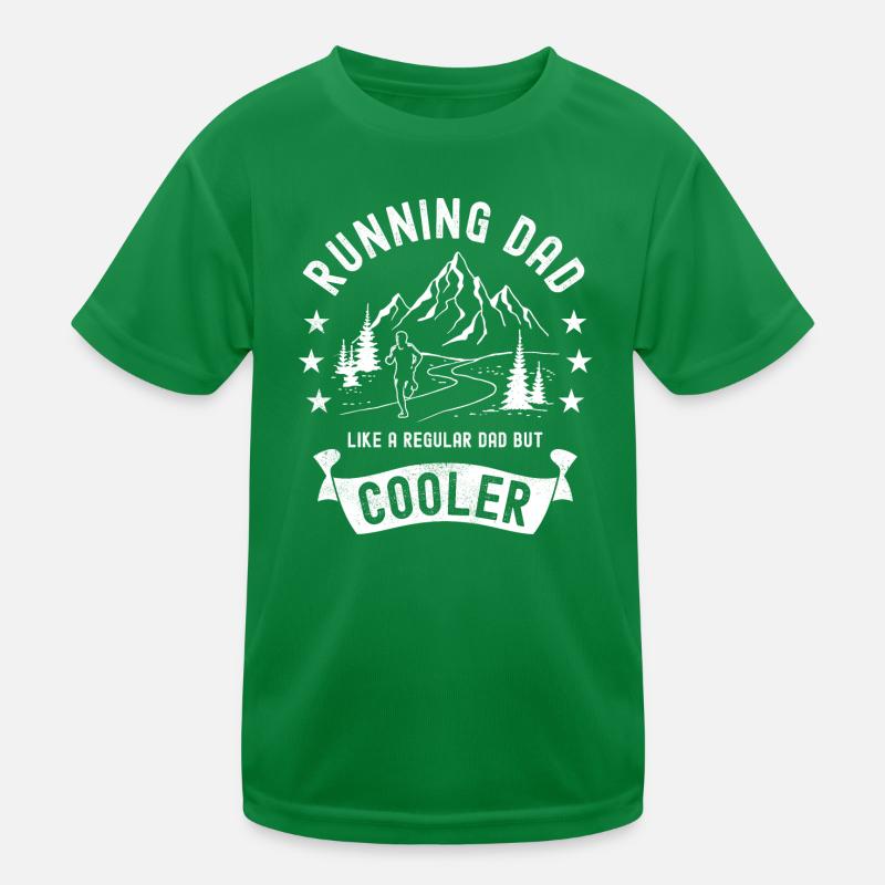 Running Dad Cooler Course de montagne Trail Runner T-shirt sport Enfant