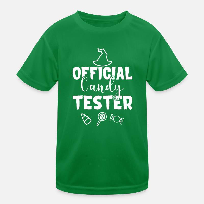 Official Candy Tester Halloween Autumn Kids Functional T-Shirt