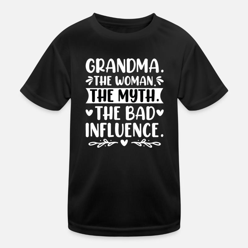 Oma Schlechter Einfluss Omi Großmutter Legende Kinder Funktions-T-Shirt
