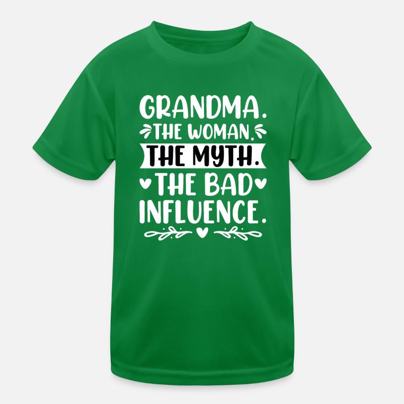Oma Schlechter Einfluss Omi Großmutter Legende Kinder Funktions-T-Shirt