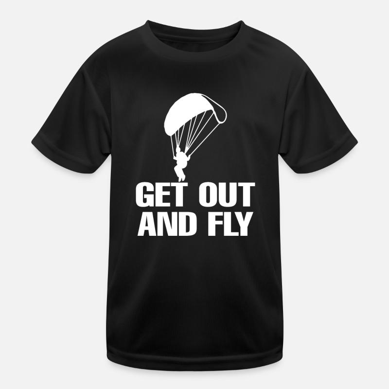 Paragliding Paraglider Parachute Parachute Para Kids Functional T-Shirt