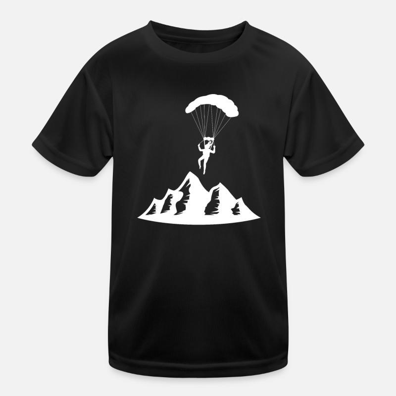 Paragliding Gleitschirmflieger Fallschirm Para Kinder Funktions-T-Shirt