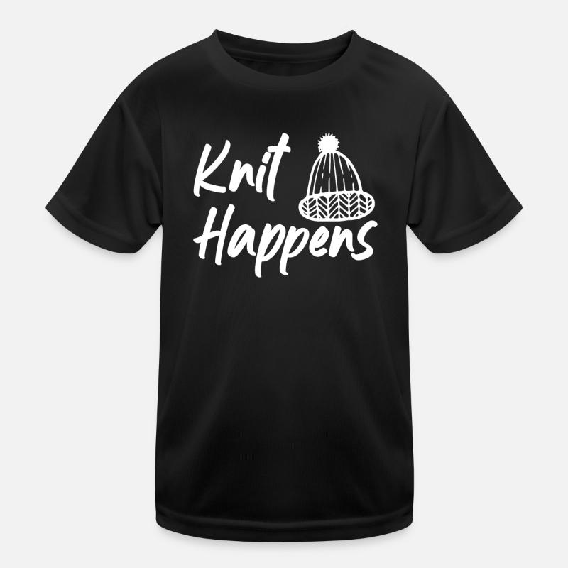 Knitting Handmade Crochet Sewing Seamstress Kids Functional T-Shirt