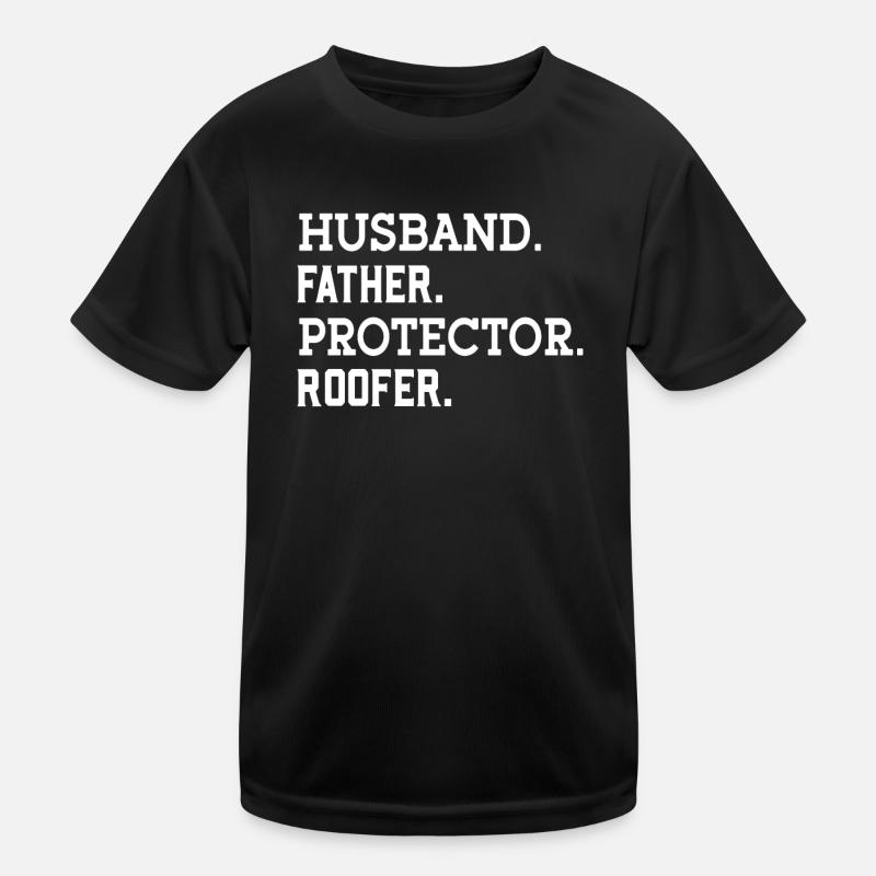 Papa Roofer Father Roofing Craft Roofing Roof Kids Functional T-Shirt