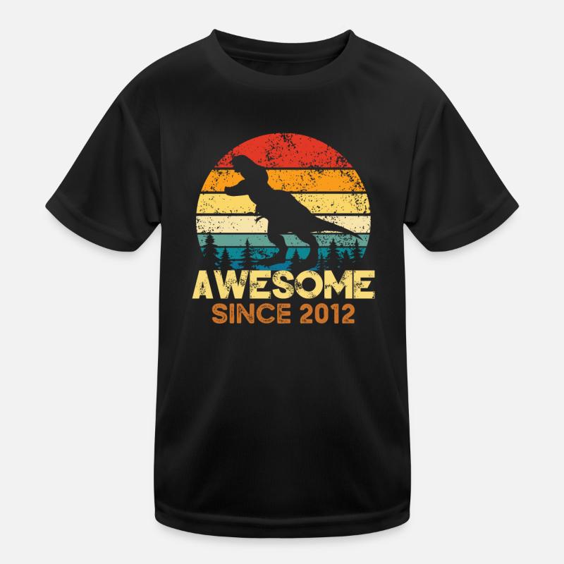 Fantastic since 2012 Dinosaur lover Dino Kids Functional T-Shirt
