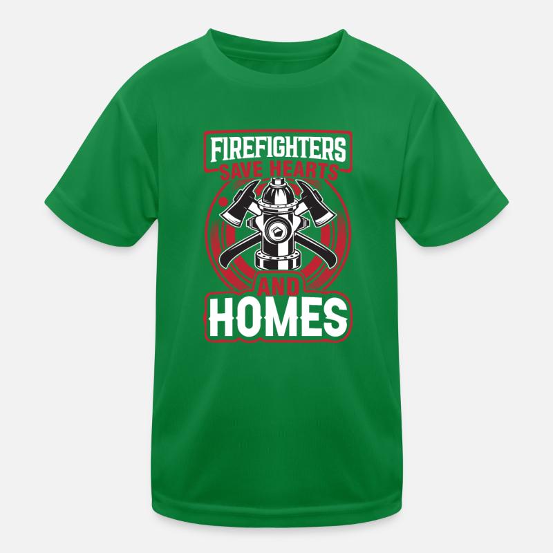 Feuerwehr Brandbekämpfung Geschenk Feuerwehrmann Kinder Funktions-T-Shirt