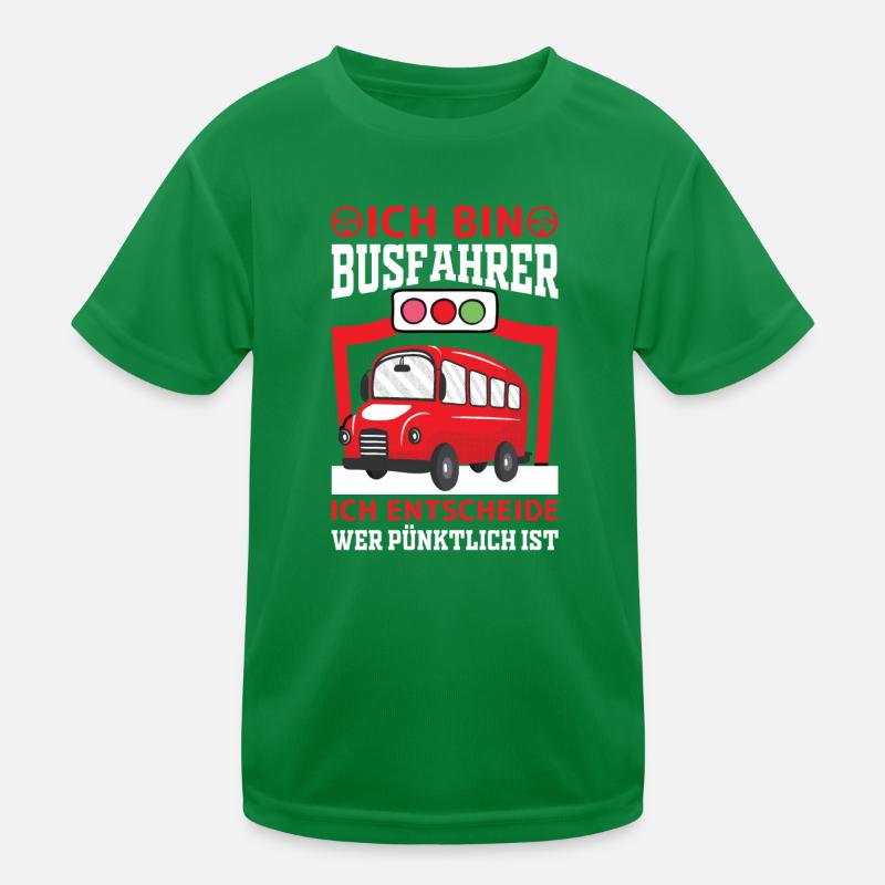 Busfahrer Berufung Beruf Arbeit Geschenk Kinder Funktions-T-Shirt