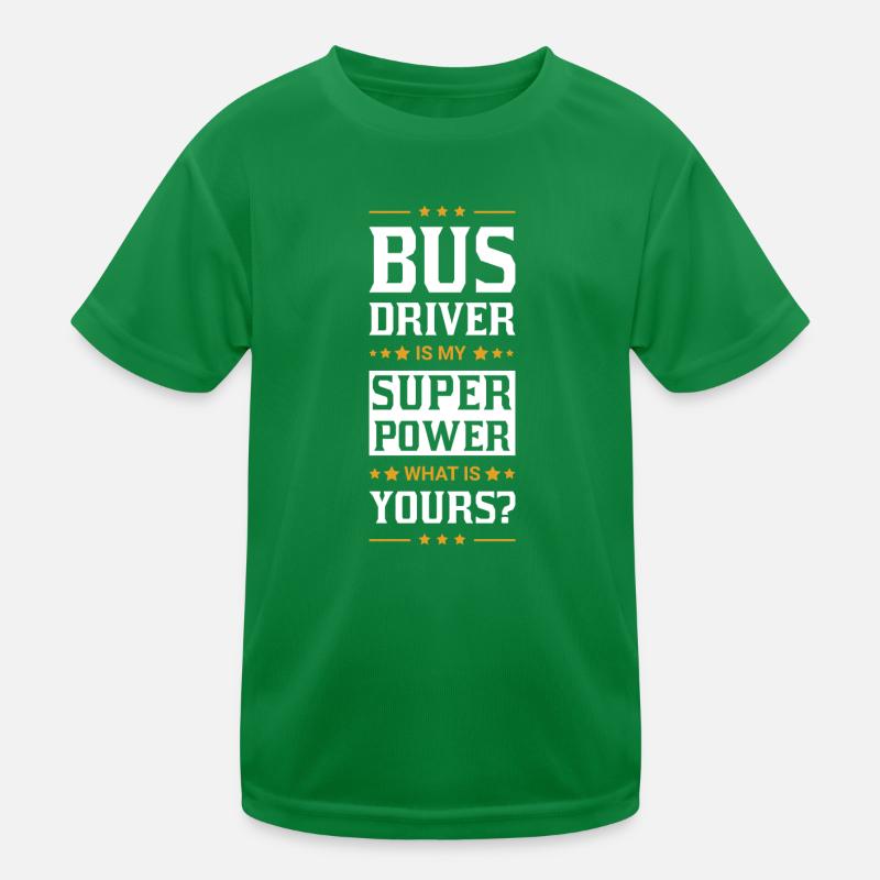 Bus driver Vocation Profession Work Gift Kids Functional T-Shirt