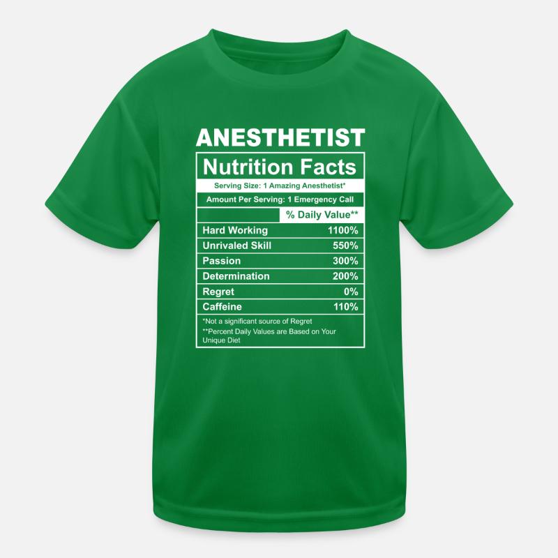 manger anesthésiste répéter laboratoire du sommeil T-shirt sport Enfant