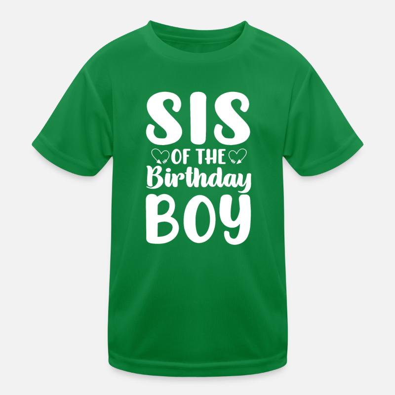Schwester Geburtstagjunge Feier Junge Kinder Funktions-T-Shirt