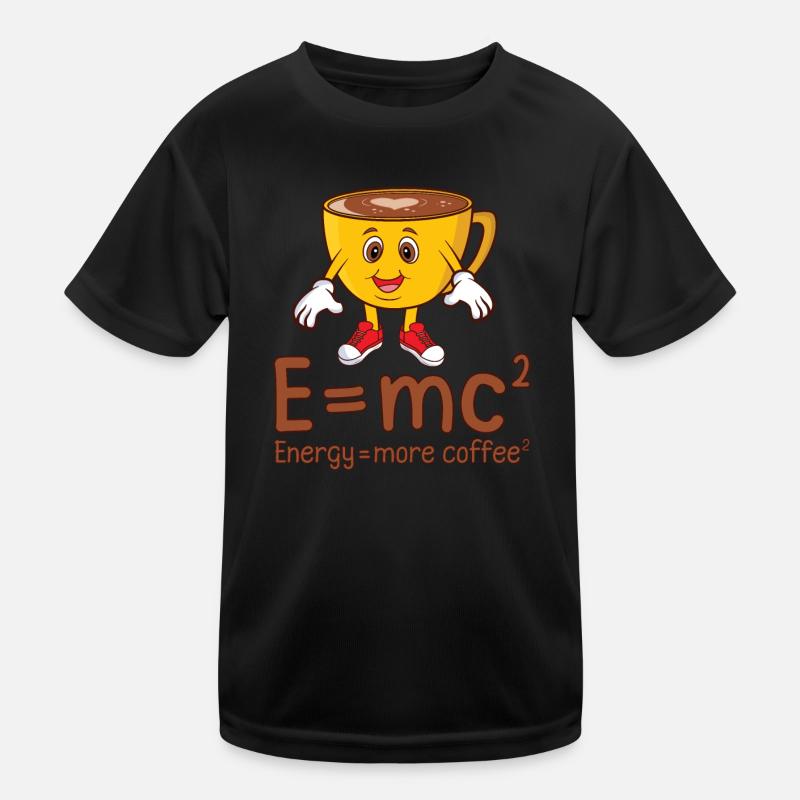 L’énergie est la formule énergétique de masse de lait et de café T-shirt sport Enfant