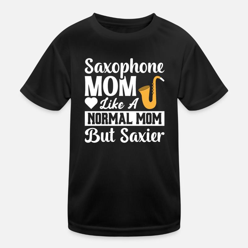 Saxofon Mama Saxofonistin Jazz Mutter Sax Geschenk Kinder Funktions-T-Shirt