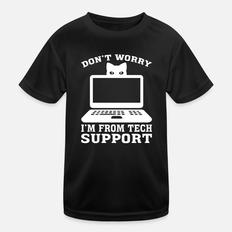 Support technique Technologie informatique Logiciel informatique T-shirt sport Enfant