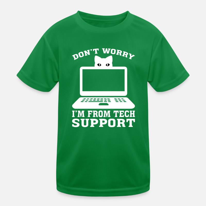 Support technique Technologie informatique Logiciel informatique T-shirt sport Enfant