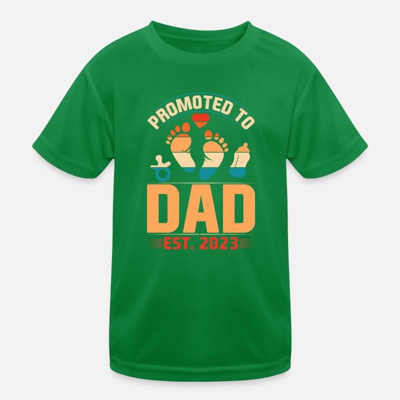Dad 2023 Future Father Gift Idea Kids Functional T-Shirt