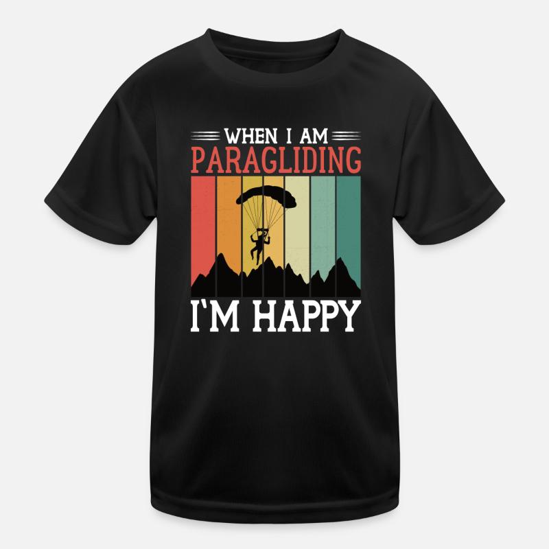 Paragliding Paraglider Parachute Parachute Para Kids Functional T-Shirt