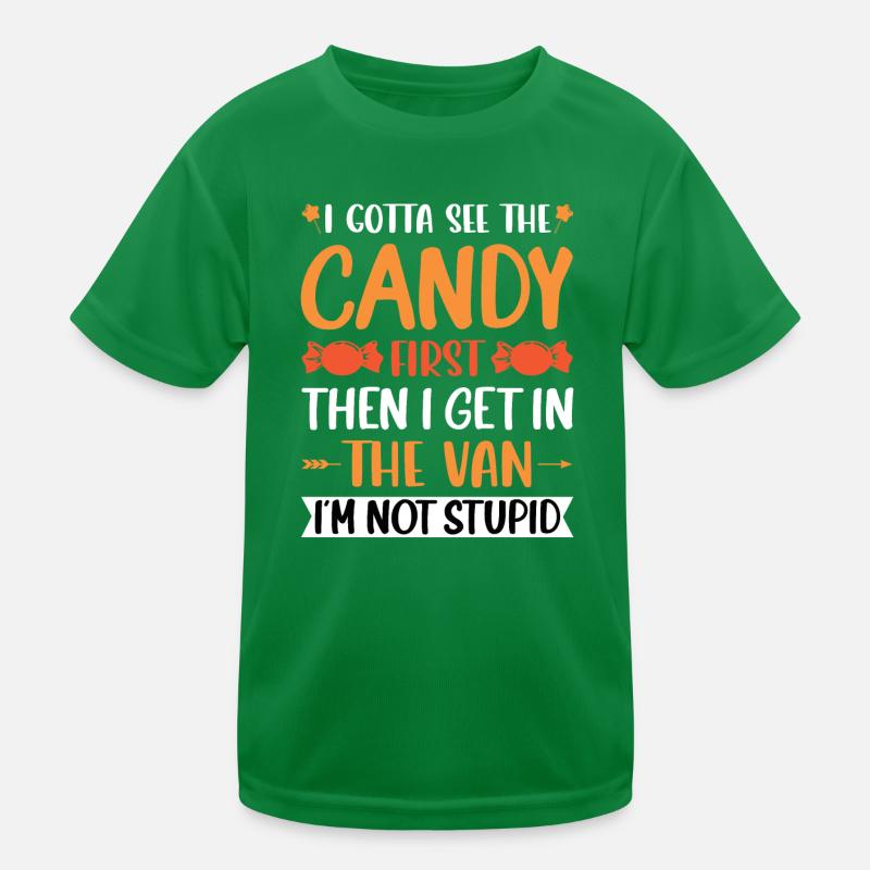 Schokolade Lustiger Spruch Süßigkeiten Geschenk Kinder Funktions-T-Shirt