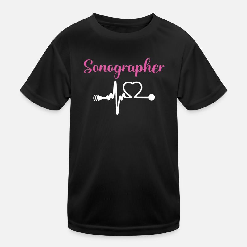 Kardio Sonograph Ultraschalltechniker Sonograph Kinder Funktions-T-Shirt