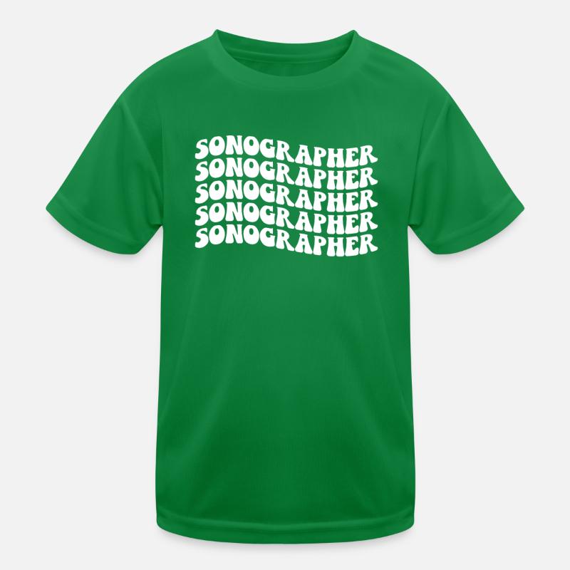 Kardio Sonograph Ultraschalltechniker Sonograph Kinder Funktions-T-Shirt
