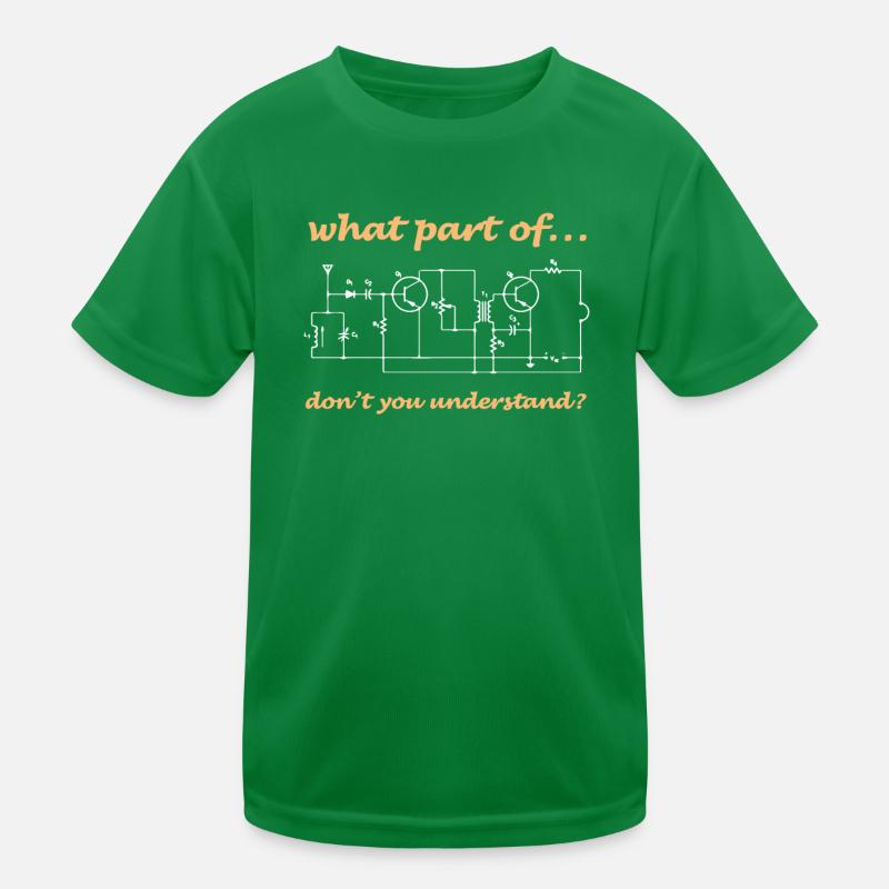 Resistance Electrical Engineering Circuit Funny Energy Kids Functional T-Shirt