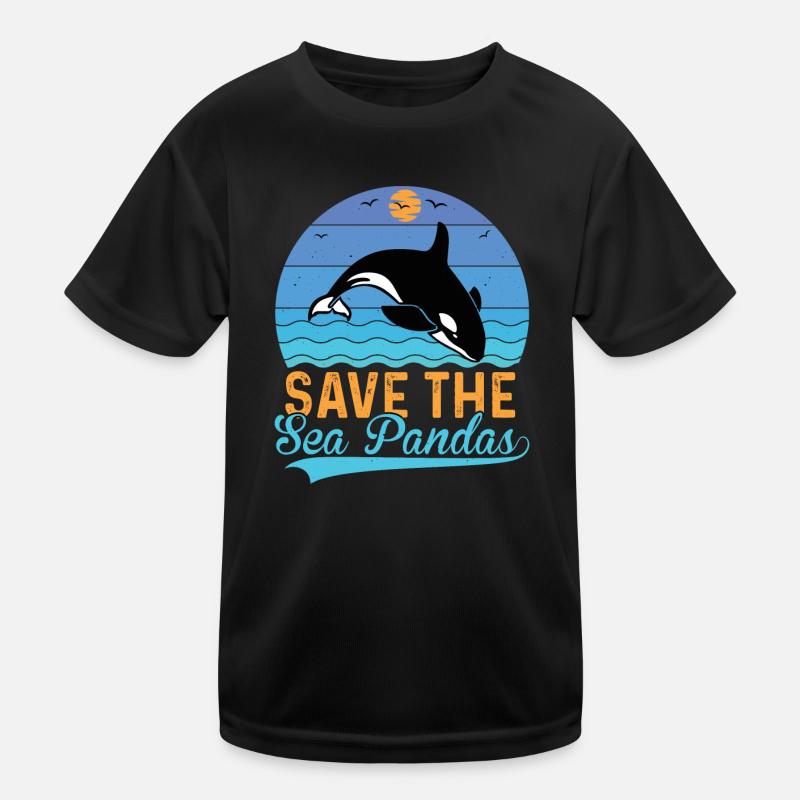 Orca Meeresbiologe Schwertwal Killerwal Kinder Funktions-T-Shirt