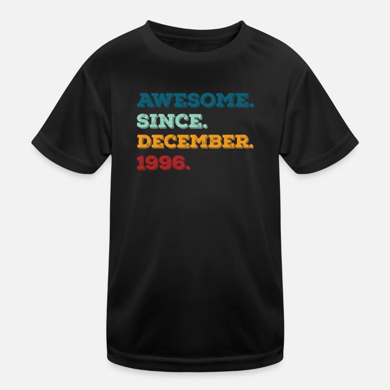 Anniversaire Décembre 1996 Né Année de naissance T-shirt sport Enfant
