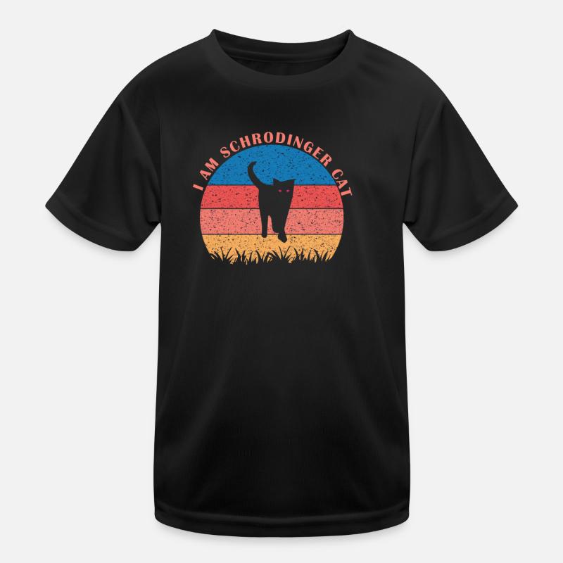 Schrodinger’s Cat Box Funny Science Nerd T-shirt sport Enfant