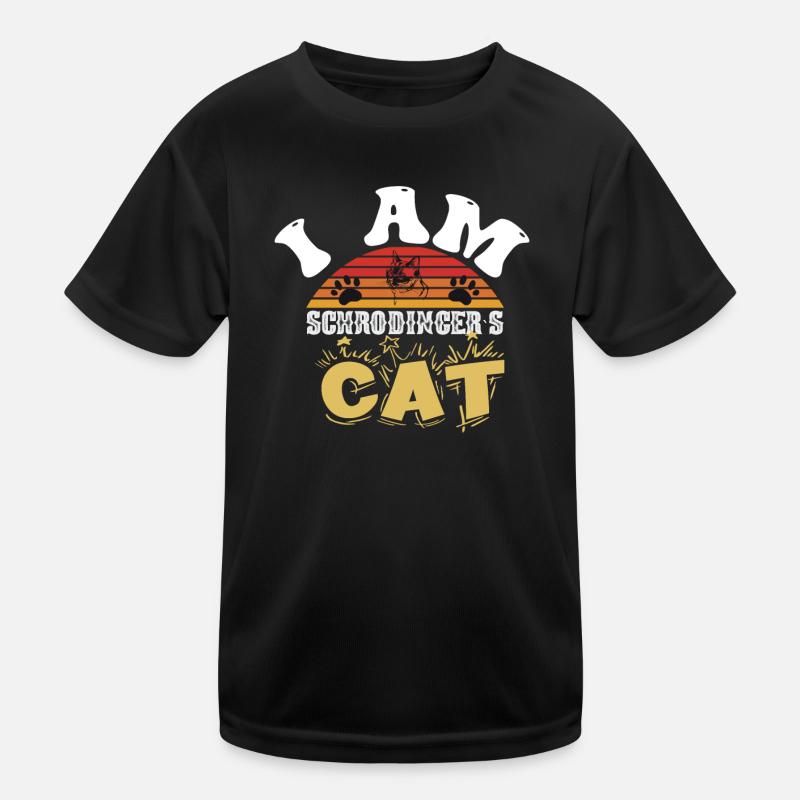 Schrodingers Katze box Lustige Wissenschaft Nerd Kinder Funktions-T-Shirt