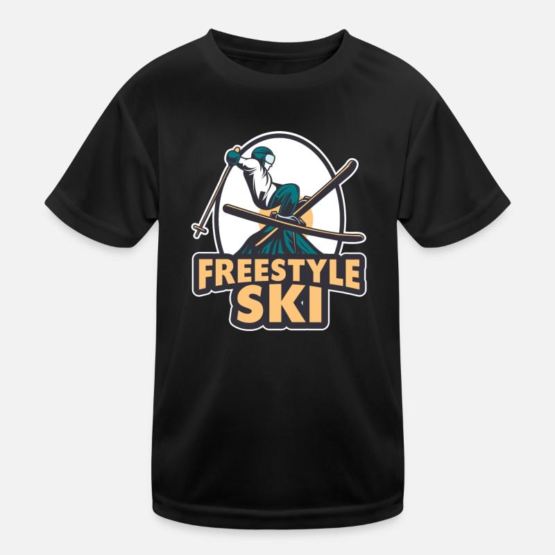Ski Freestyle Skiing Ski Trick Ski Resort Kids Functional T-Shirt