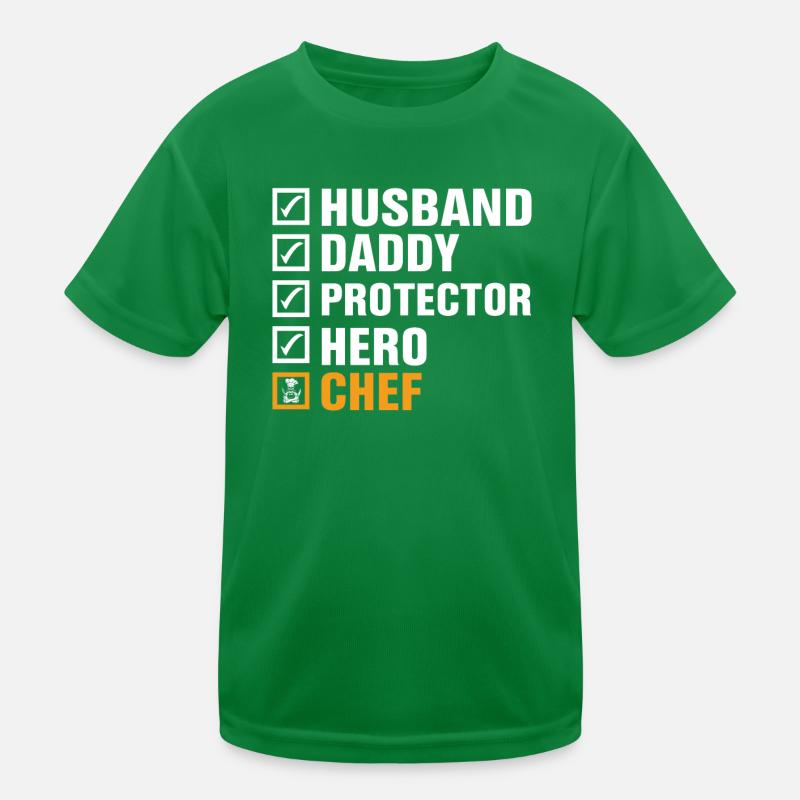 Chef Beanie Chef Kitchen Five Stars Gold 5 Kids Functional T-Shirt