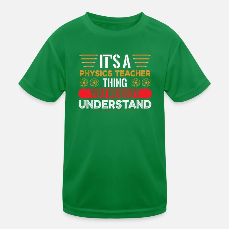 Quantum Physics Physicist Physics Professor Molecule Kids Functional T-Shirt