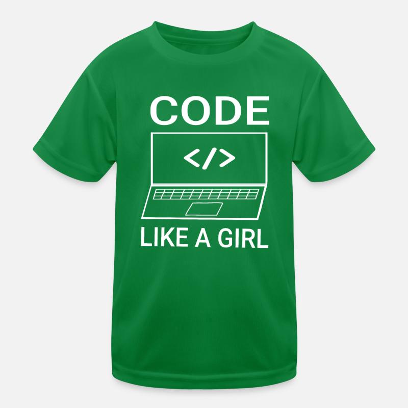 Software Developer Programmer Women Girl Kids Functional T-Shirt