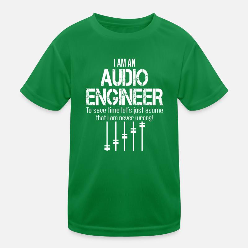 Audio Engineer Sound Engineer Sound Engineer Mixer Kids Functional T-Shirt