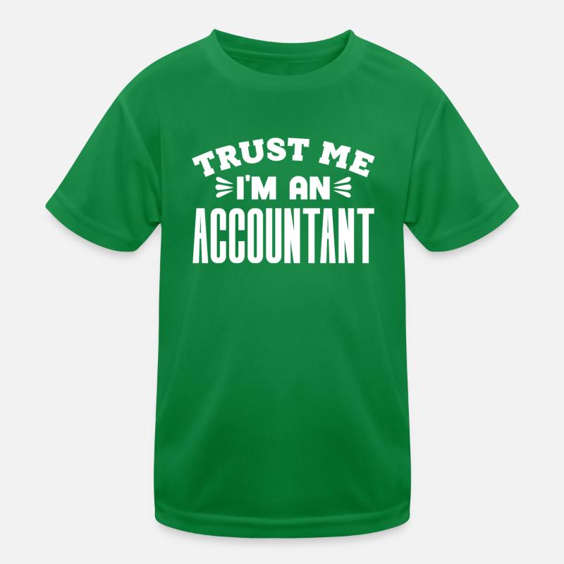 Profession comptable Comptable financier Comptable T-shirt sport Enfant