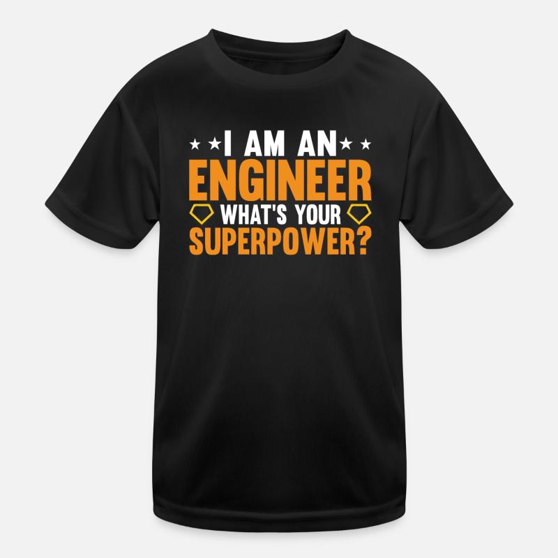 Engineer Brain Mechanical Engineering Electrical Engineering Math Kids Functional T-Shirt