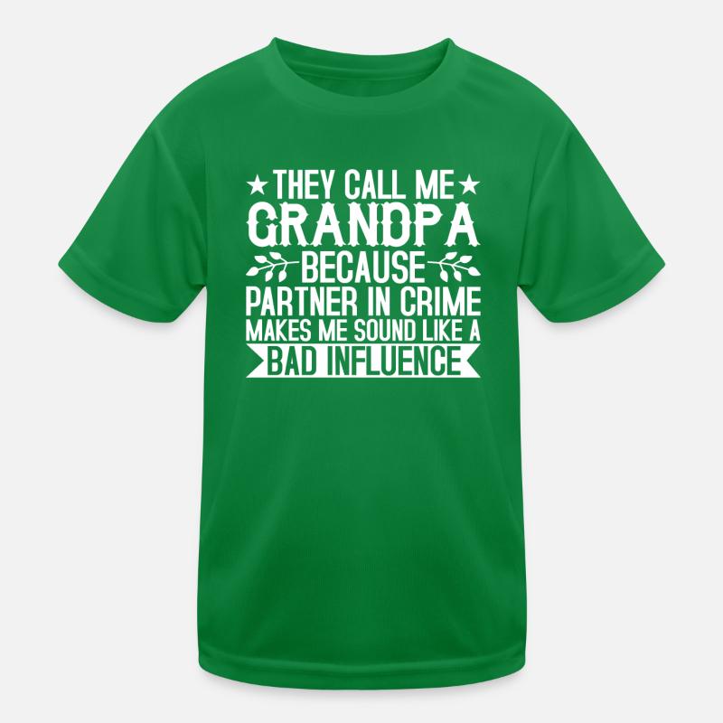 Opa der schlechte Einfluss Kinder Funktions-T-Shirt