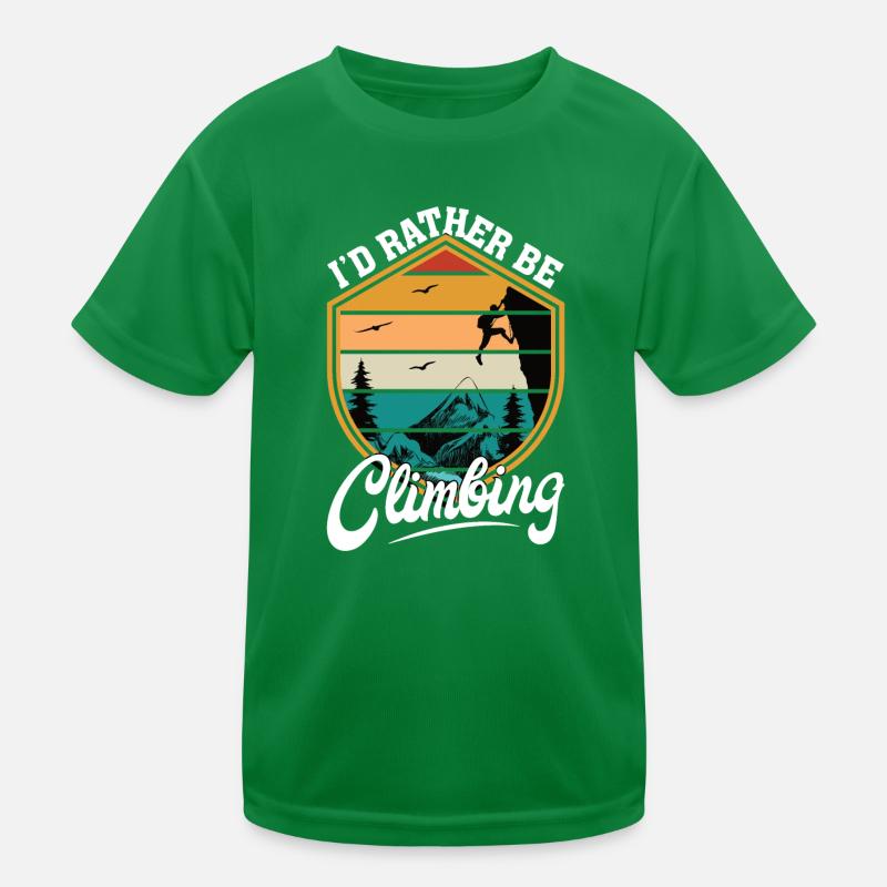 Climbing Climbing Solo Climbing Women Kids Functional T-Shirt