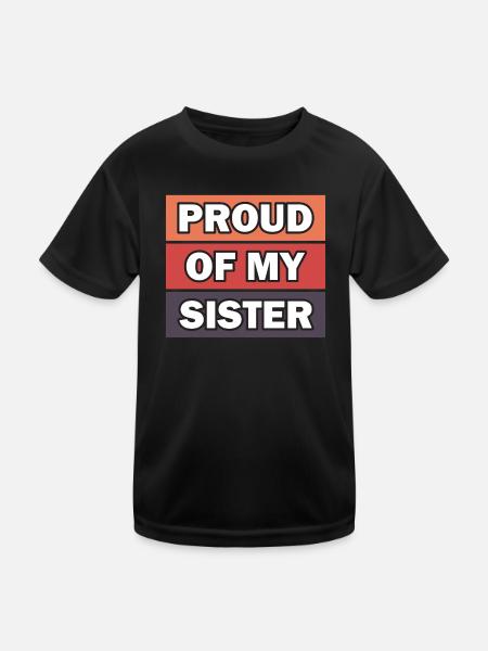Pride Frère Soeur Jumeaux Frères et sœurs - T-shirt sport Enfant - noir - Devant